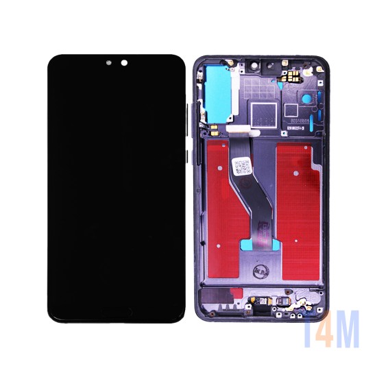 Touch+Display+Frame Huawei P20 Pro with Home+Flex de Huellas Dactilares Negro